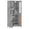 Skříň highboard betonově šedá 69,5x34x180 cm kompozitní dřevo 3198357