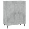Skříň highboard betonově šedá 69,5x34x180 cm kompozitní dřevo 3198357
