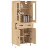 Skříň highboard dub sonoma 69,5 x 34 x 180 cm kompozitní dřevo 3198564