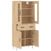 Skříň highboard dub sonoma 69,5 x 34 x 180 cm kompozitní dřevo 3198564