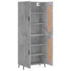 Skříň highboard betonově šedá 69,5x34x180 cm kompozitní dřevo 3199701