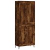 Skříň highboard kouřový dub 69,5 x 34 x 180 cm kompozitní dřevo 3199702