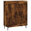 Skříň highboard kouřový dub 69,5 x 34 x 180 cm kompozitní dřevo 3199702