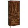 Skříň highboard kouřový dub 69,5 x 34 x 180 cm kompozitní dřevo 3199766