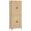 Skříň highboard dub sonoma 69,5 x 34 x 180 cm kompozitní dřevo 3195790