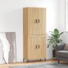 Skříň highboard dub sonoma 69,5 x 34 x 180 cm kompozitní dřevo 3195790
