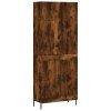 Skříň highboard kouřový dub 69,5 x 34 x 180 cm kompozitní dřevo 3195800