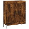 Skříň highboard kouřový dub 69,5 x 34 x 180 cm kompozitní dřevo 3195800