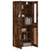 Skříň highboard kouřový dub 69,5 x 34 x 180 cm kompozitní dřevo 3198334