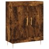 Skříň highboard kouřový dub 69,5 x 34 x 180 cm kompozitní dřevo 3198334