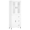 Skříň highboard bílá 69,5 x 34 x 180 cm kompozitní dřevo 3198673