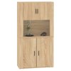 Skříň highboard dub sonoma kompozitní dřevo 3185354