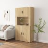Skříň highboard dub sonoma kompozitní dřevo 3185354