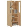 Skříň highboard dub sonoma 69,5 x 34 x 180 cm kompozitní dřevo 3198348