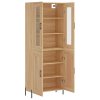 Skříň highboard dub sonoma 69,5 x 34 x 180 cm kompozitní dřevo 3198348