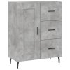 Skříň highboard betonově šedá 69,5x34x180 cm kompozitní dřevo 3198677