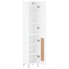 Skříň highboard bílá 34,5 x 34 x 180 cm kompozitní dřevo 3199137