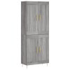 Skříň highboard šedá sonoma 69,5 x 34 x 180 cm kompozitní dřevo 3199679