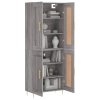 Skříň highboard šedá sonoma 69,5 x 34 x 180 cm kompozitní dřevo 3199679