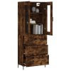 Skříň highboard kouřový dub 69,5 x 34 x 180 cm kompozitní dřevo 3198406