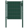 Plotová branka PVC a ocel 100 x 81 cm zelená 145227