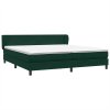 Postel Box Spring s matracemi tmavě zelená 180x220 cm samet 3317412