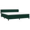 Postel Box Spring s matracemi tmavě zelená 180x220 cm samet 3317748