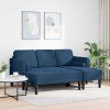 Set pohovek s polštářem 2 pcs Modrá Polyester 3329259