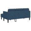 Set pohovek s polštářem 2 pcs Modrá Polyester 3329259
