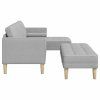 Set pohovek s polštářem 2 pcs Oblačno šedá Polyester 3329261