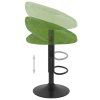 Barové stoličky 2 ks světle zelené samet 333271