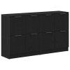 Servírovací skříň 2 pcs Černý dub 60 x 30 x 70 cm 3333073