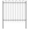 Zahradní plot 2 pcs Šedá 3,4 x 1,5 m Práškově lakovaná ocel 3334037
