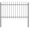 Zahradní plot 5 pcs Šedá 8,5 x 1 m Práškově lakovaná ocel 3334090