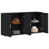 Servírovací skříň 2 pcs Černý dub 79 x 38 x 80 cm 3334310