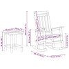 Houpací křeslo 3 pcs Černá Polyethylen 3335816