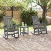 Houpací křeslo 3 pcs Světle šedá Polyethylen 3335817