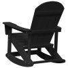 Adirondack Houpací Křesla 2 pcs Černá HDPE 3335836