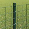 Plotový sloupek. 22 pcs Zelená 160 cm Ocel 3335920