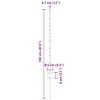 Plotový sloupek. 22 pcs Stříbrná 120 cm Ocel 3335952