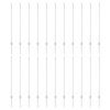 Plotový sloupek. 22 pcs Stříbrná 160 cm Ocel 3335956