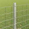 Plotový sloupek. 44 pcs Stříbrná 160 cm Ocel 3335957