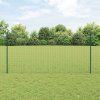 Plot s sloupkem Zelená 1,2 x 10 m Ocel a PVC 3335968