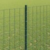 Plot s sloupkem Zelená 1,4 x 10 m Ocel a PVC 3335977