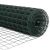 Plot s sloupkem Zelená 1,5 x 10 m Ocel a PVC 3335986