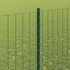 Plot s sloupkem Zelená 1,6 x 10 m Ocel a PVC 3335987