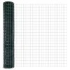 Plot s sloupkem Zelená 1,6 x 10 m Ocel a PVC 3335995