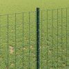 Plot s sloupkem Zelená 1 x 25 m Ocel a PVC 3336012
