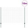 Plot s sloupkem Zelená 1,6 x 10 m Ocel a PVC 3336046