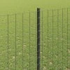Plot s sloupkem Šedá 1,6 x 10 m Ocel a PVC 3336061
